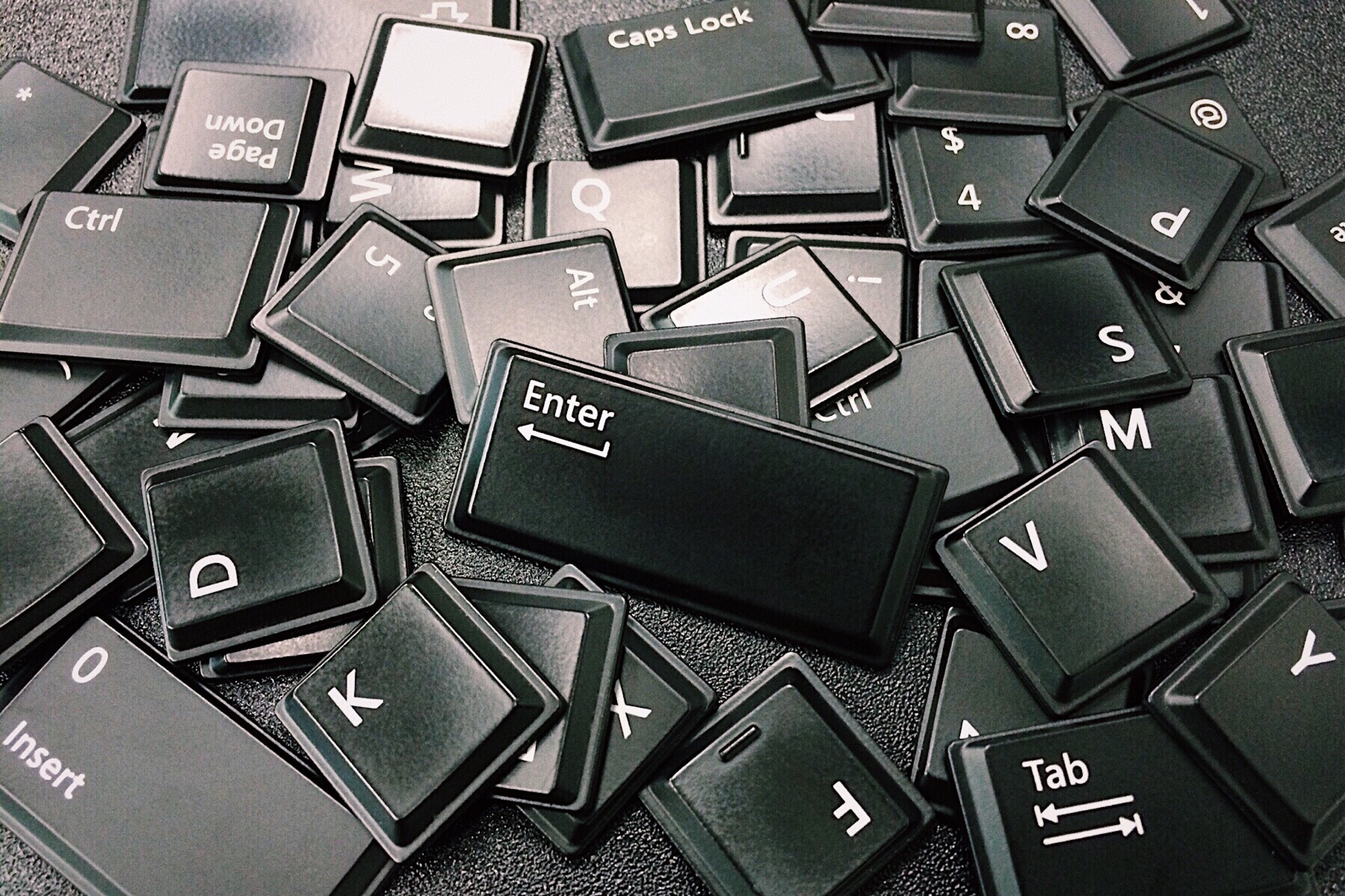 Jumbled keyboard letters